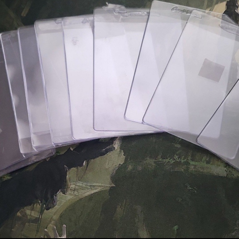 Set of 10 Used Tall Thin Toploders - Trading Cards/Sports Cards